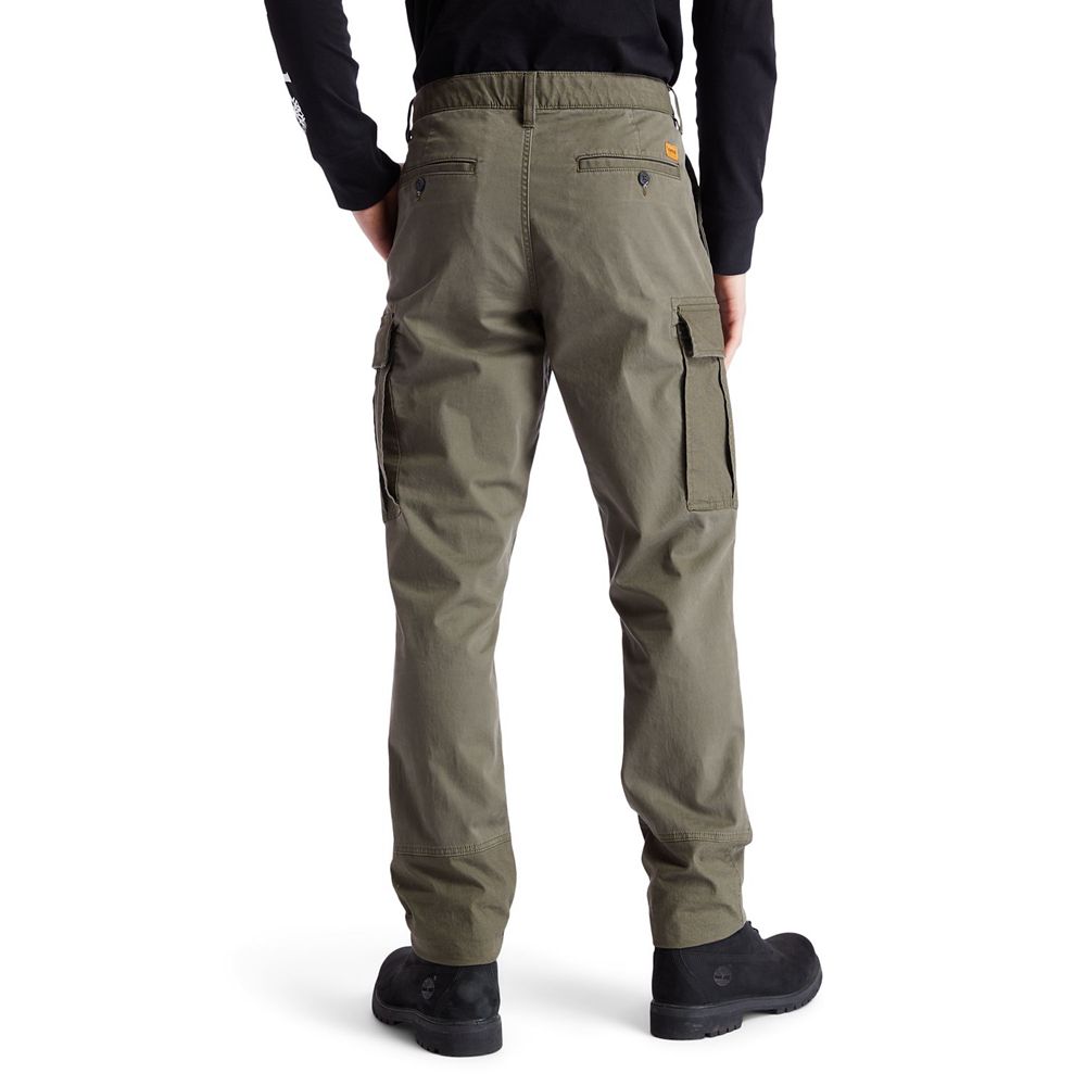 Pantaloni Timberland Barbati Masline Verzi - Profile Lake Relaxed-Fit Cargo - Romania - HQBKAV198